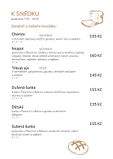 Snídaně a snacky v kafeHrabůvka