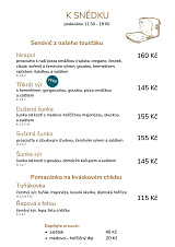 Snídaně a snacky v kafeHrabůvka