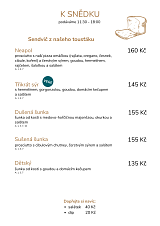 Snídaně a snacky v kafeHrabůvka