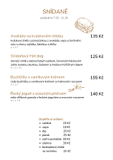 Snídaně a snacky v kafeHrabůvka